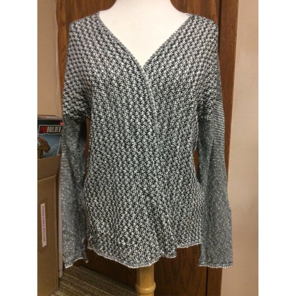 Fever Sweaters - Fever Cardigan Black White Cardigan Large